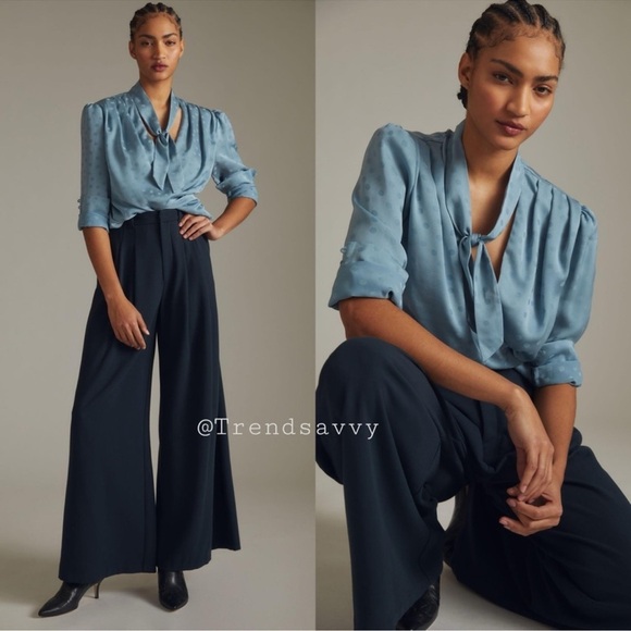 Favorite Daughter The Favorite Pleated High Rise Pants Trouser Anthropologie NWT - Picture 1 of 5